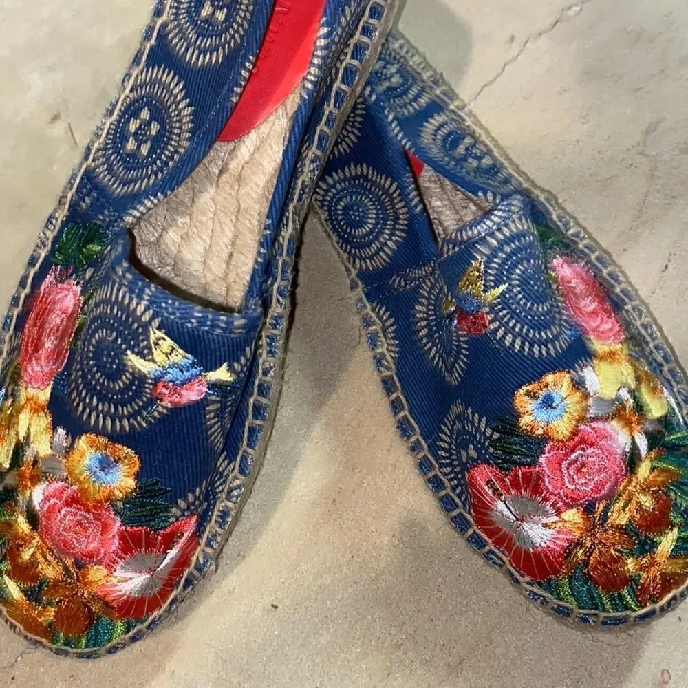 🌸HP🌸Johnny Was Anenome Platform Espadrille!